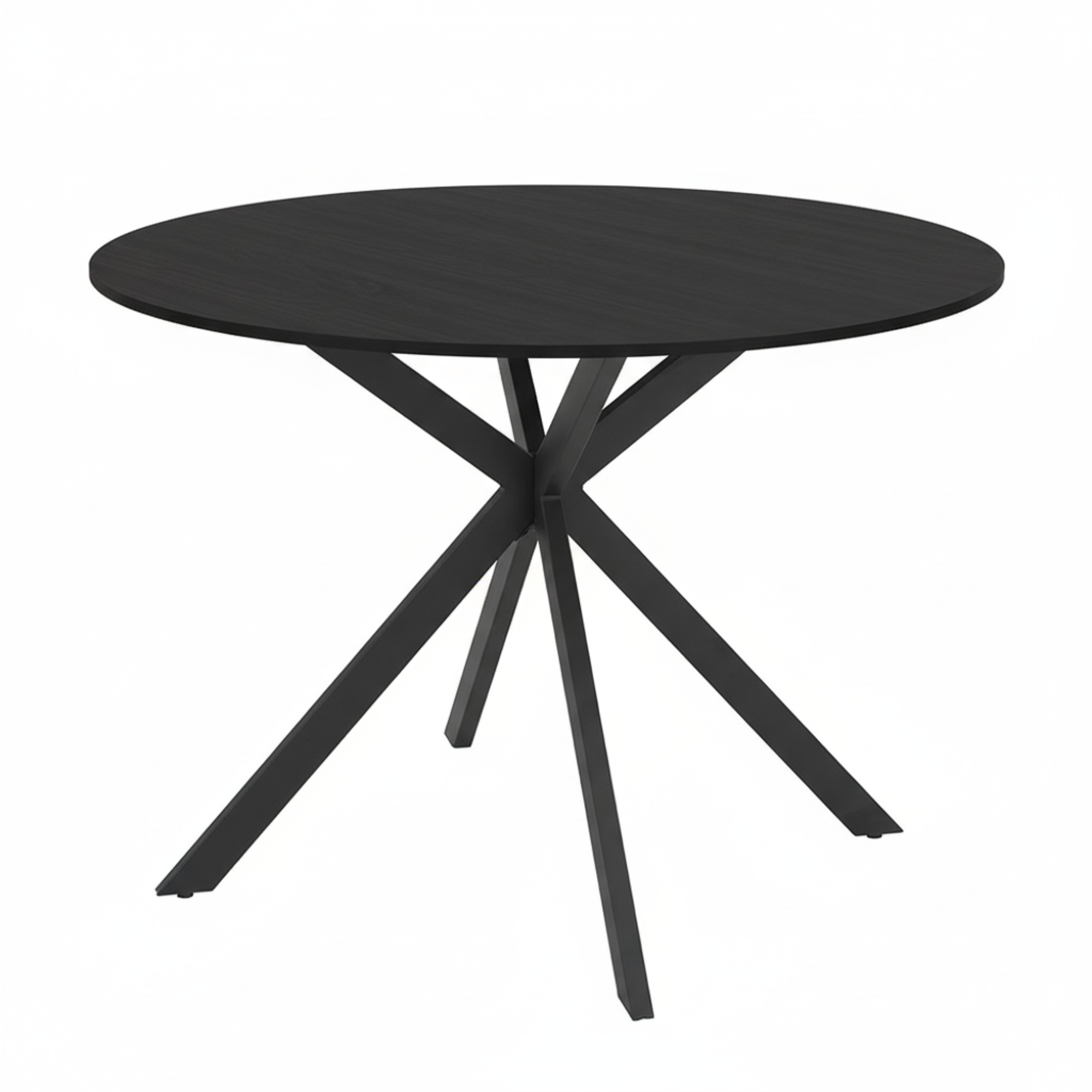 Frances Wood Dining Table: Black Ash Veneer